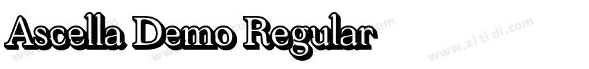 Ascella Demo Regular字体转换